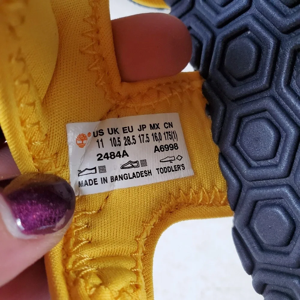 Timberland Infant Adventure Seeker Kids 2-Strap Sandals Sz 11 Blue Hook & Loop